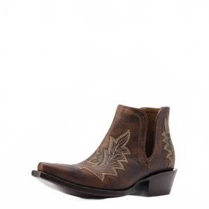 NEW ARIAT women's dixon bootie low heel in rhino tan print